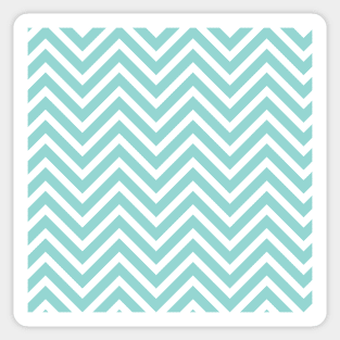 Light Blue Chevron Zig Zag Repeat Pattern Sticker